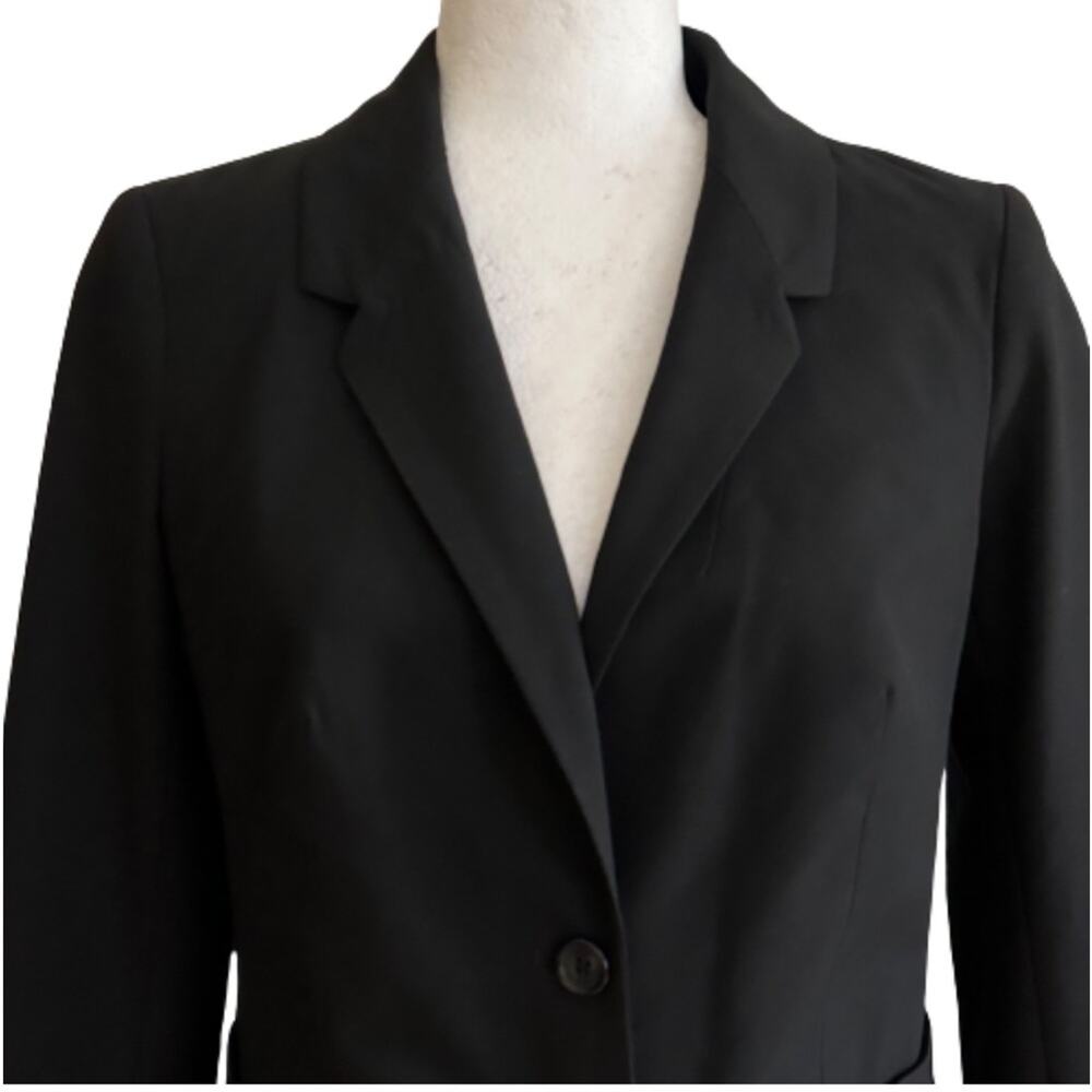 The Limited Blazer Black Collection Black Button Front Career Jacket Size 2 - Picture 3 of 11